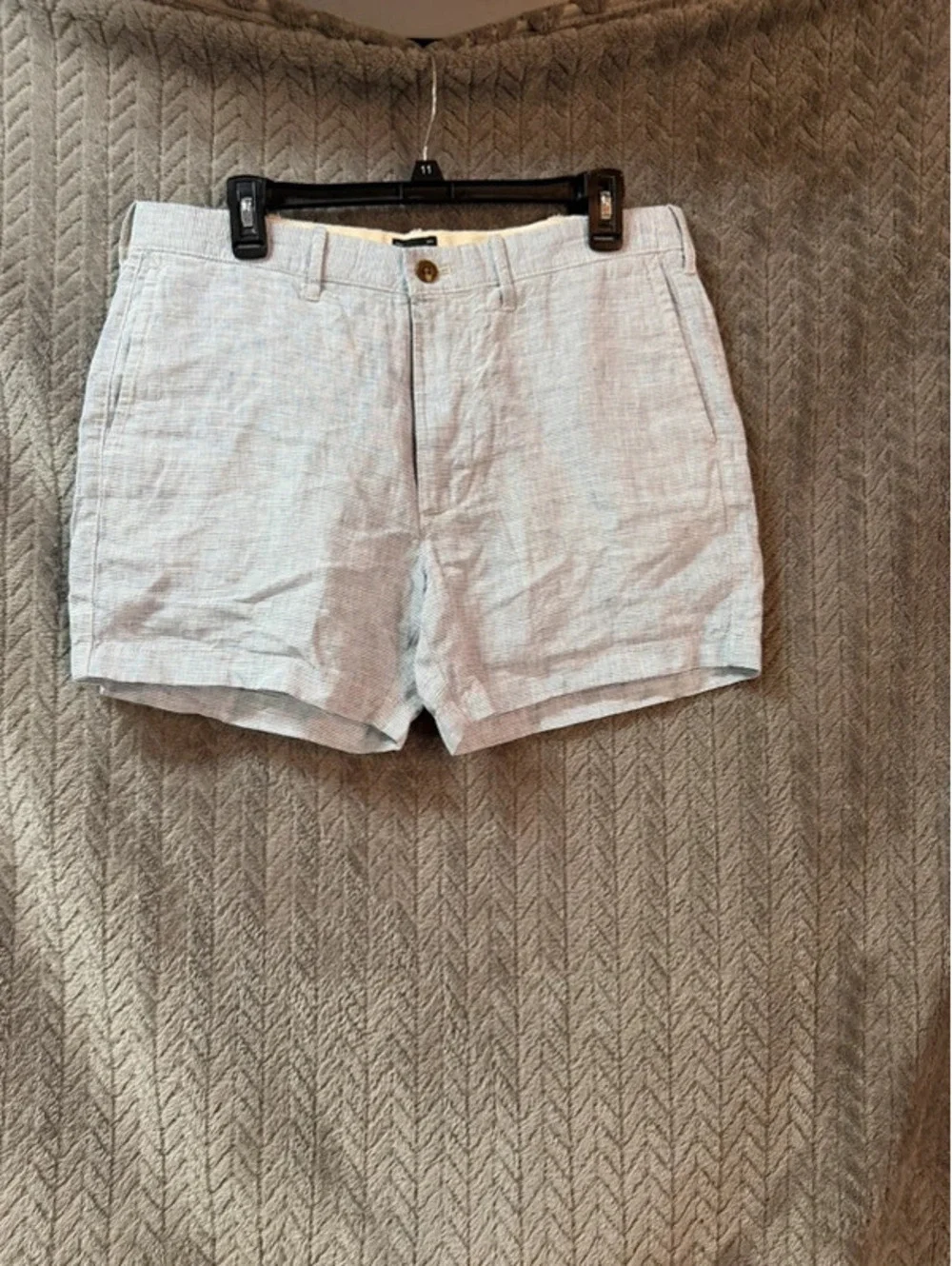 J Crew White linen shorts